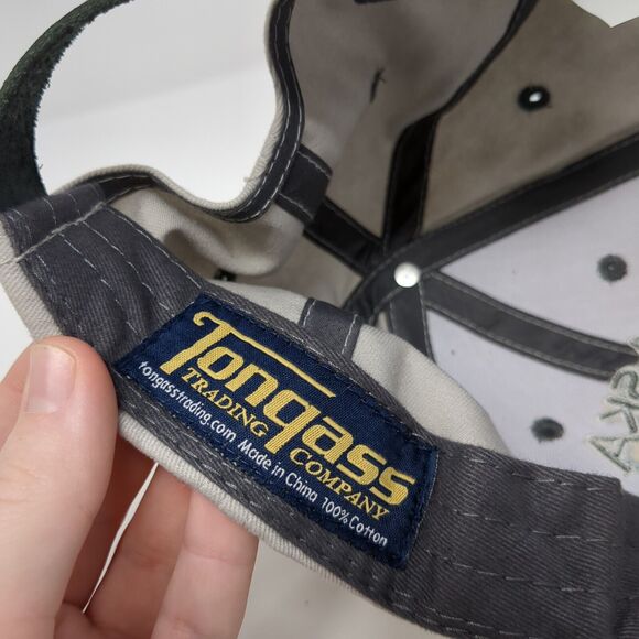 Alaska Slideback Hat Gray One Size Adjustable Embroidered Patriotic Tonqass - Picture 10 of 10